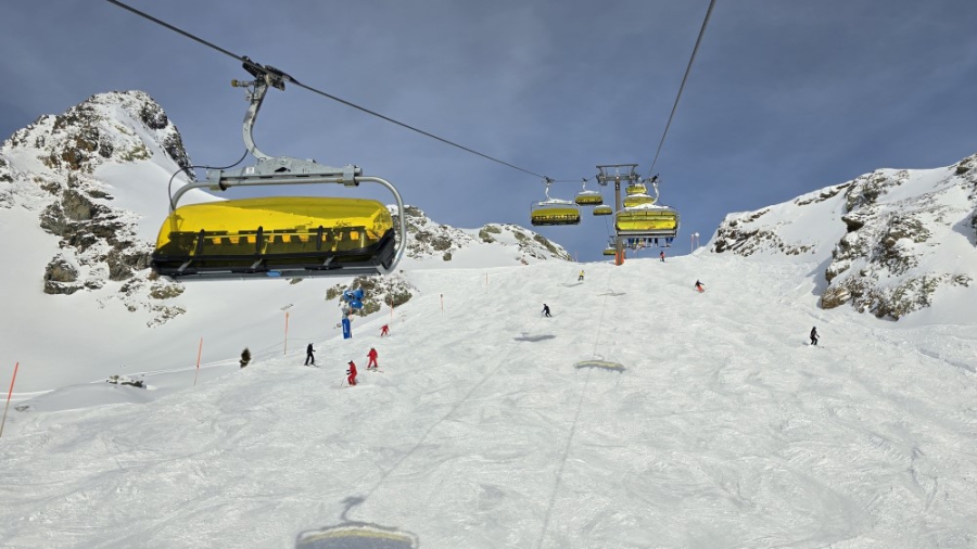 Stoeltjeslift in Obertauern.